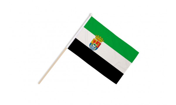 Extremadura Hand Flags
